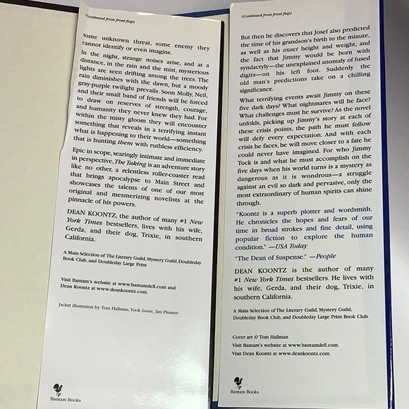 Dean Koontz Book Bundle: Life Expectancy And The Taking Hardcover Books - Picture 8 of 13